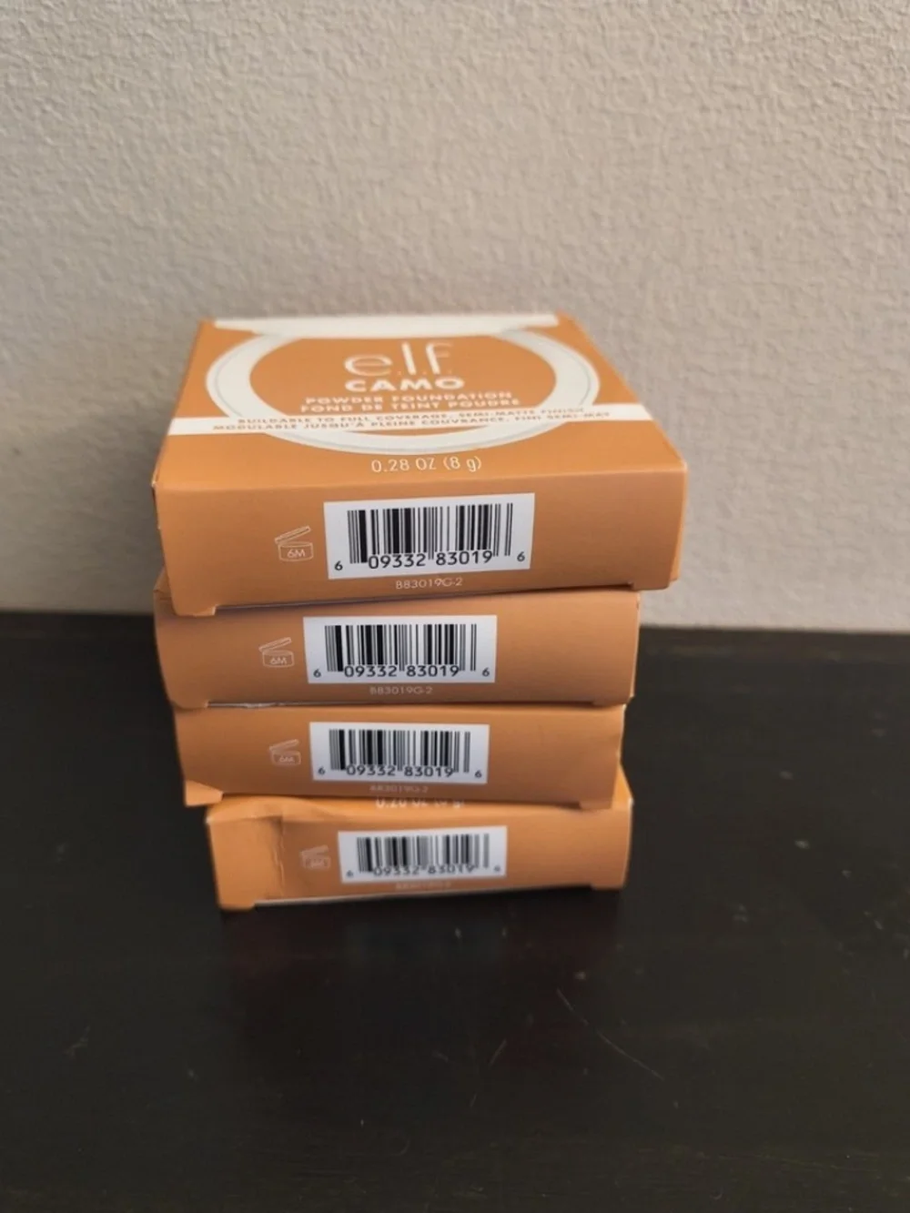 E.L.F. elf CAMO Powder Foundation semi matte finish, Medium 330 W x4